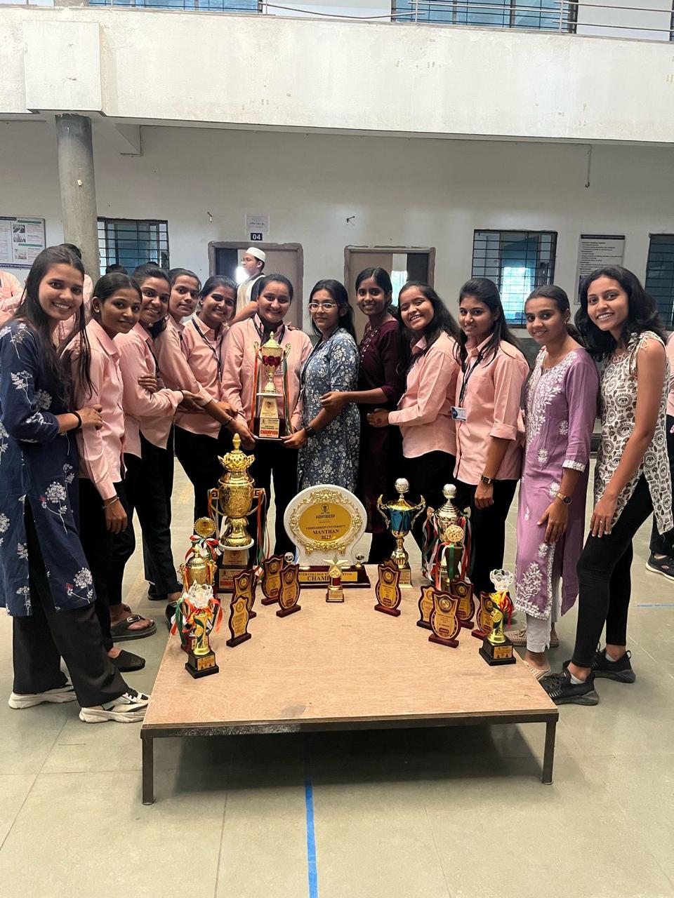 Intercollege Sports Competition 2025 - winners of girls in different sports